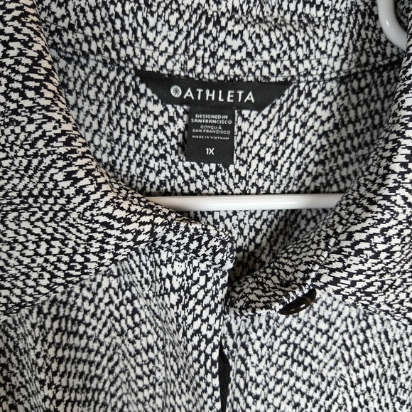 Athleta Womens buttons down textured Shirt Jacket - Picture 7 of 12